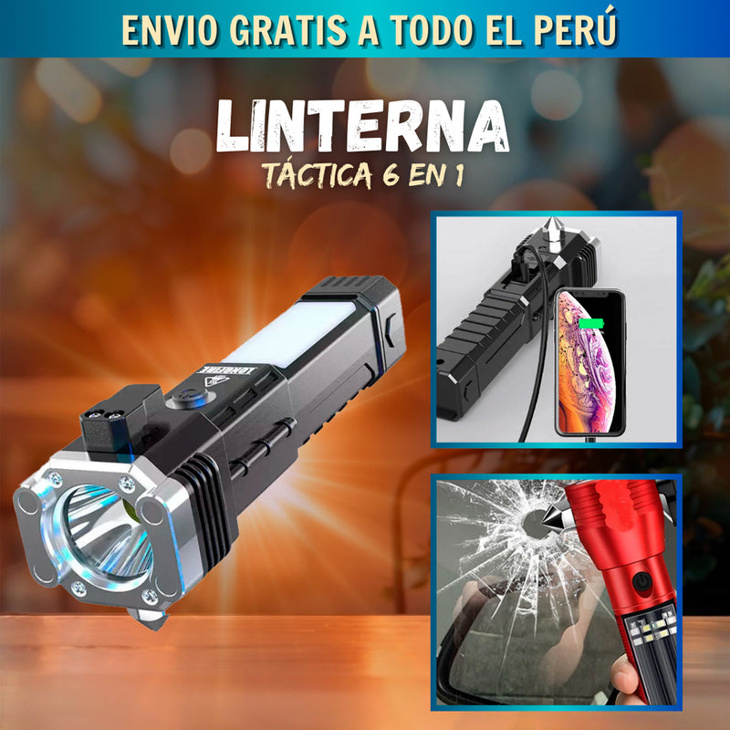 LINTERNA TÁCTICA 6 EN 1 EDICION